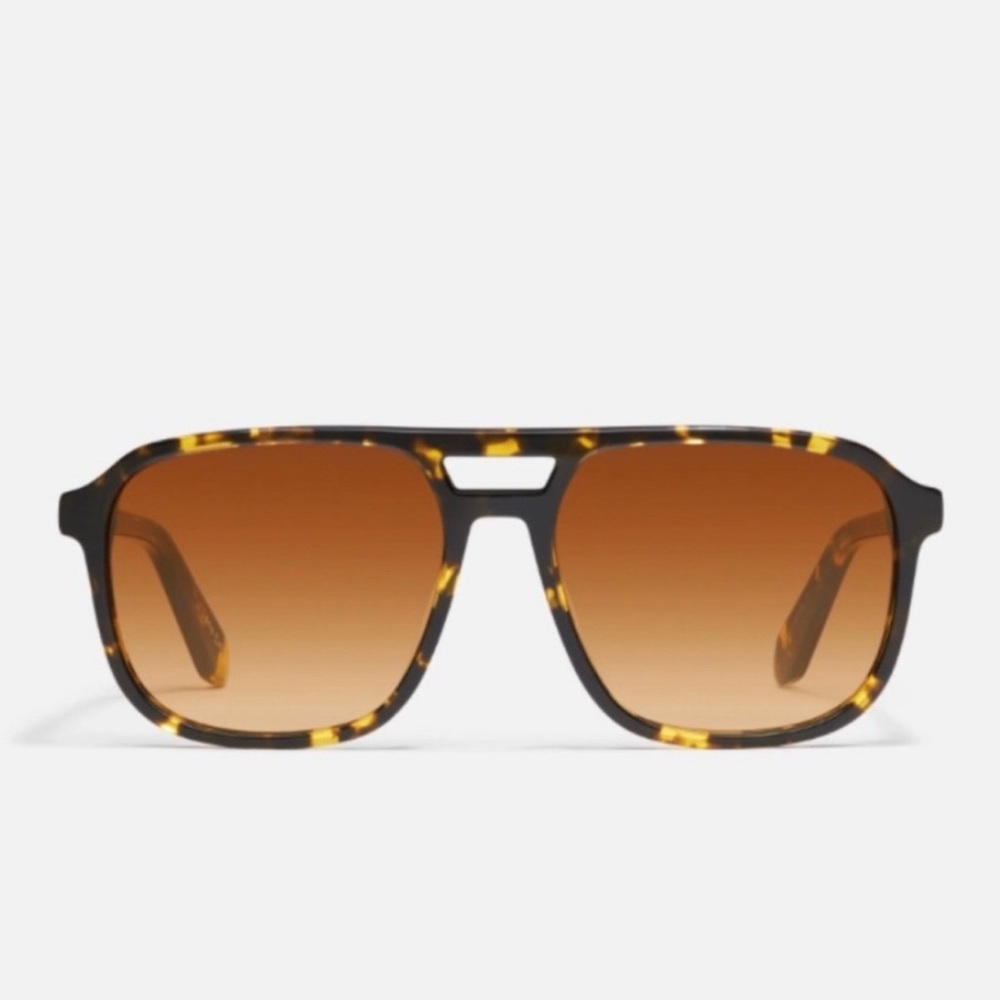 Quay Australia Tortoise Frame Sunglasses with Brown Gradient Lenses